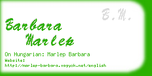 barbara marlep business card
